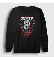 Presmono Unisex Siyah Skull Güreş Wwe Edge Sweatshirt 524878tt