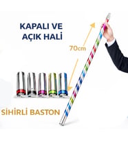 Sihirli Açılır Baston – Mendilden Bastona İlizyon Oyunu (70 Cm)