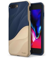 Ringke Wave iPhone 7/8 Plus ile Uyumlu KIlıf Marina Gold Tam Koruma PC&TPU Ergomomik İnce Tasarım