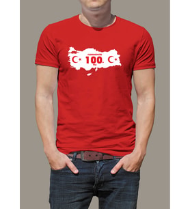 100. Yıl Tişörtü (Kırmızı)