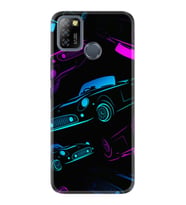 Infinix Smart 5 Kılıf Silikon Desen Özel Seri Cars Neon 1618