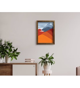 BK Home Doğal Masif Ahşap Çerçeveli Tablo 45x65cm-52