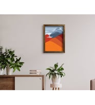 BK Home Doğal Masif Ahşap Çerçeveli Tablo 45x65cm-52