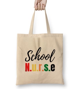 Nurse Gift İdea Funny Saying Quote-Nursing Medical Bez Çanta Uzun Saplı