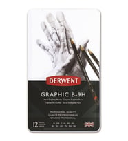 Derwent Graphic Dereceli Kalem Seti Hard (Technical) 12'li Teneke Kutu 