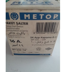 3X16 AMPER TRİFAZE AÇMA KAPAMA ŞALTERİ