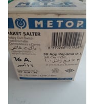 3X16 AMPER TRİFAZE AÇMA KAPAMA ŞALTERİ