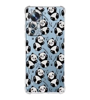 Xiaomi Mi 12 Uyumlu Köşe Korumalı Antişok Kapak Panda Tasarımlı Şeffaf Silikon Kılıf