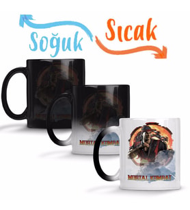 Mortal Kombat Liu Kang Game Sihirli Kupa Bardak Porselen