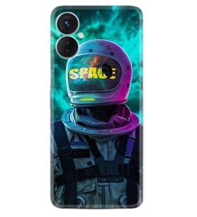 Tecno Spark 9T Kılıf Resimli Desenli Silikon Platinium Series Space 1854