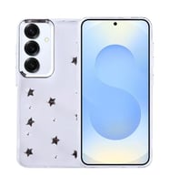 Coverzone Samsung Galaxy S25 Plus ile uyumlu K?l?f Airbag K�?eli 2mm Kamera �?k?nt? Korumal? Simli ?effaf Bask?l? Z-Kutup Kapak Y?ld?z