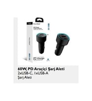 Fc 18 60W Araç Şarj Başlığı 60W 1xusb C , 1 USB