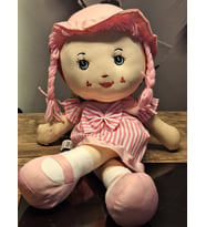 ELİF PEMBE BEZ BEBEK 60CM