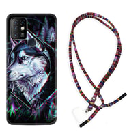 INFINIX Hot 8 9 10 11S Hot 10 Play 10T Kılıf Boyun Asklı Rasta Silikon Dog Eyes 1761