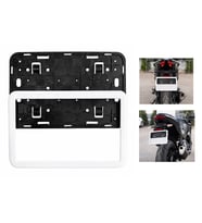 Motosiklet Plakalık 26x17 Cm Beyaz Çerçeveli Universal Plaka Altlığı ATV Uyumlu