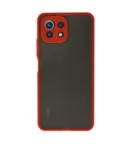 Xiaomi Mi 11 Lite Kılıf Montreal Silikon Kapak - Kırmızı