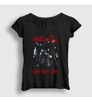 Presmono Kadın Siyah Girls Mötley Crüe T-Shirt 167113tt