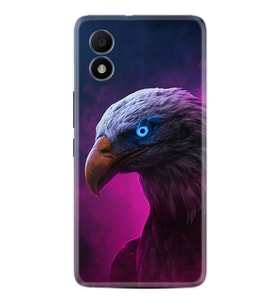 TCL 303 Kılıf Silikon Desen Özel Seri Kartal 1622