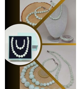 Galaksi Serisi Larimar Taşı Kolye & Bileklik Seti