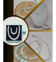 Galaksi Serisi Larimar Taşı Kolye & Bileklik Seti