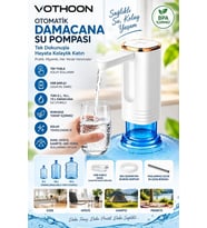 Northcity Şarjlı Taşınabilir Otomatik Damacana Su Pompası Katlanabılır Tasarım 800 Mah Bataryalı