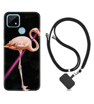 Realme C11 C21 C21Y C25Y C11 2021 Kılıf Boyun Askılı Silikon Line Filamingo 1776