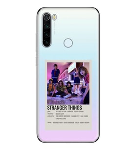 Redmi Note 8 Uyumlu Stranger Things Minimalist Poster Desenli Şeffaf Telefon Kılıfı