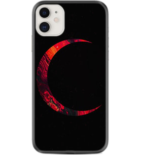 Apple iPhone 11 12 13 Mini Kılıf Desemli Silikon Red Moons 1747