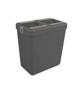 80 Litre Çift Gözlü Hassas Kapaklı Geri Dönüşüm Çöp Kovası