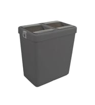 80 Litre Çift Gözlü Hassas Kapaklı Geri Dönüşüm Çöp Kovası