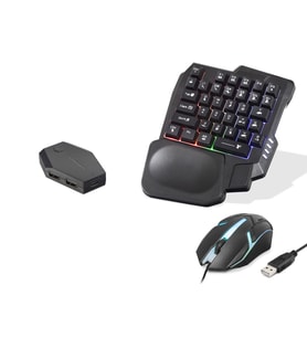 Mobil Oyun Klye Mouse Dönüştürücü Seti Rgb Siyah ND762