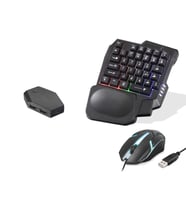 Mobil Oyun Klye Mouse Dönüştürücü Seti Rgb Siyah ND762