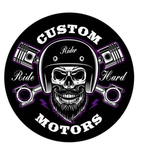 Motorcu Sticker Yapıştırması 15CM 2 Adet