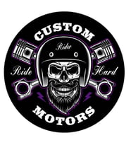 Motorcu Sticker Yapıştırması 15CM 2 Adet
