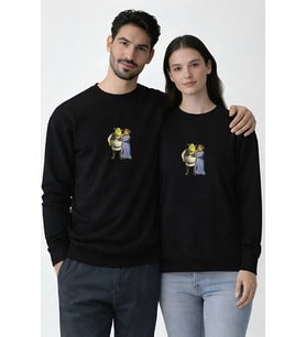 SHREK KOMBİN SWEATSHİRT (Siyah)