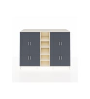 Kronos Dolap 14 Raflı 8 Kapaklı 220x59x163 Aytaşı-Antrasit/Aytaşı