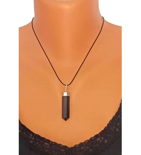 Doğal Shungite Şungit Kolye 448-3