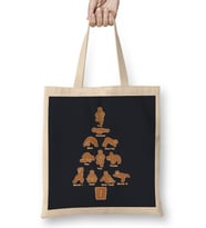 Gingerbread Man Yoga Christmas Bez Çanta Uzun Saplı