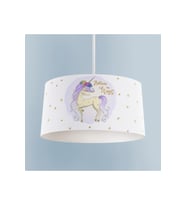 MEKTA HOME BEBEK VE ÇOCUK ODASI Yıldızlı Mavi Unicorn Desenli Avize