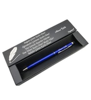 Signator® C502 Slim Mavi Krom Tükenmez Kalem  İsme Özel Kalem  Hediyelik Kalem (Karışık)