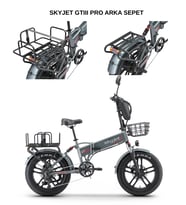 SKYJET GTIII PRO - TRVIII PRO ELEKTRİKLİ BİSİKLET ARKA ÇANTA DEMİRİ VE LASTİK SET