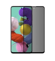 Samsung Galaxy A54 Uyumlu Tam Kaplayan Hayalet Cam Siyah Karartma Ekran Koruyucu Cam Anti-Static Özellikli Siyah Çerçeveli