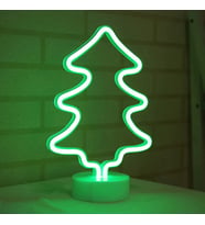 Çam Ağacı Tasarımlı Neon Led  Lamba 30x19 cm