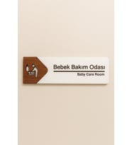 Lucena Bebek Bakım Odası Ofis Oda Kapı İsimliği Yönlendirme Tabelası Levhası Kişiselleştirilebilir