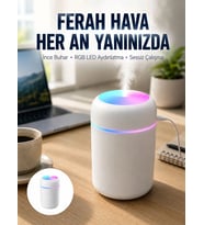 Hava Nemlendirici Buhar Makinesi Led Işıklı Usb Dekoratif Nemlendirici Yeni Nesil