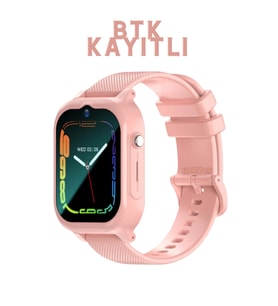 HX Kids 4G Max BTK KAYITLI Akıllı Saat Konum Takibi/Görüntülü Konuşma Destekli Akıllı Çocuk Saati (Pembe)