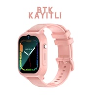 HX Kids 4G Max BTK KAYITLI Akıllı Saat Konum Takibi/Görüntülü Konuşma Destekli Akıllı Çocuk Saati (Pembe)