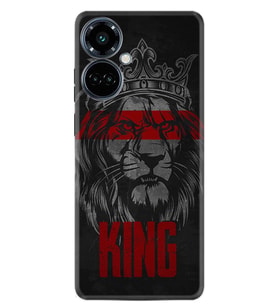 Camon 19 Pro Kılıf Resimli Desenli Silikon Platinium Series King 1894