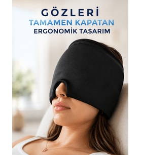 Soğuk & Sıcak Kompres Özellikli Jel Başlık Ergonomik Rahatlama Maskesi
