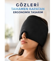 Soğuk & Sıcak Kompres Özellikli Jel Başlık Ergonomik Rahatlama Maskesi